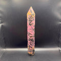 1 Foot Rhodonite Tower | Emotional Healing & Self-Love | Crystals UK