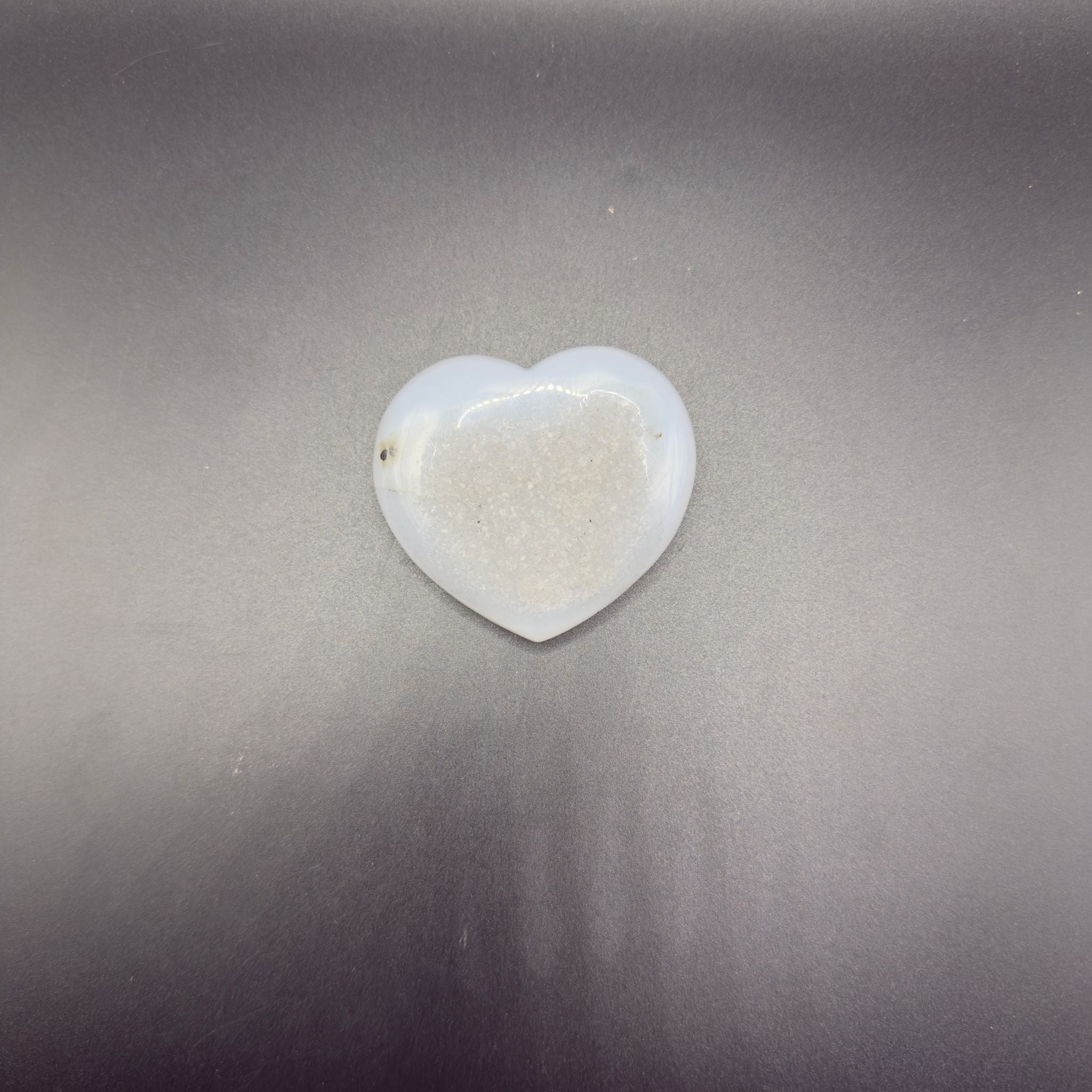Agate Heart with Druzy Centre (B)| Balance & Stability | Crystals UK