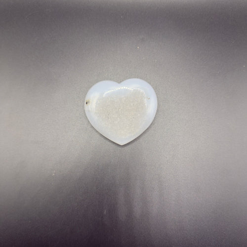 Agate Heart with Druzy Centre (B)| Balance & Stability | Crystals UK