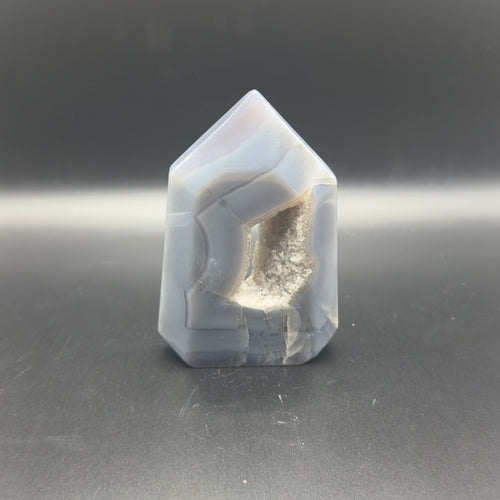 Agate Tower With Druzy Centre | Balance & Stability | Crystals UK