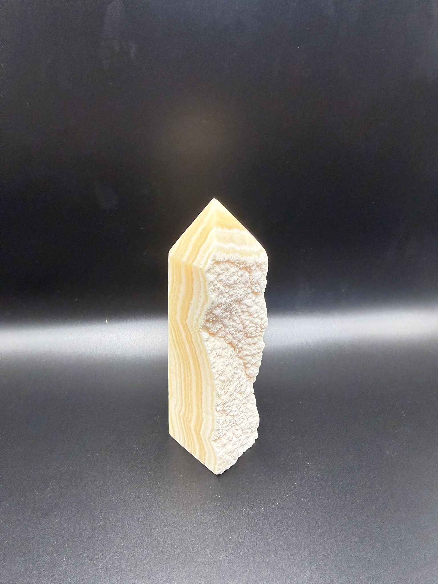 Banded Honey Calcite Tower | Focus & Positivity | Crystals UK