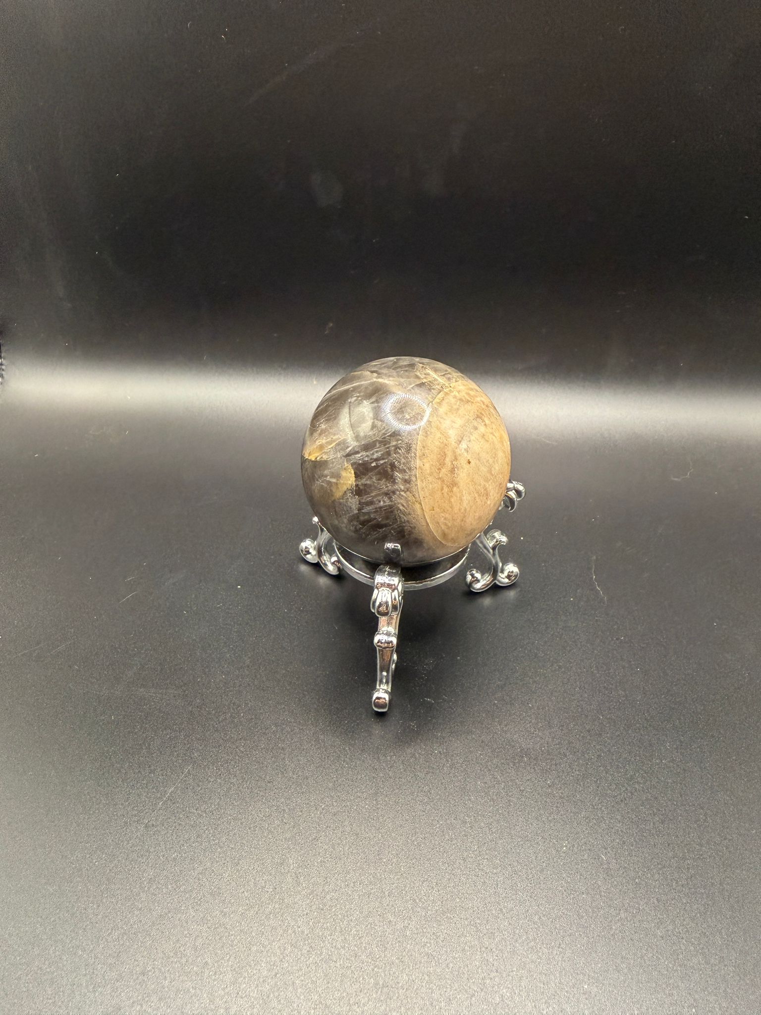 Black Moonstone Sphere (A) | New Beginnings & Intuition | Crystals UK