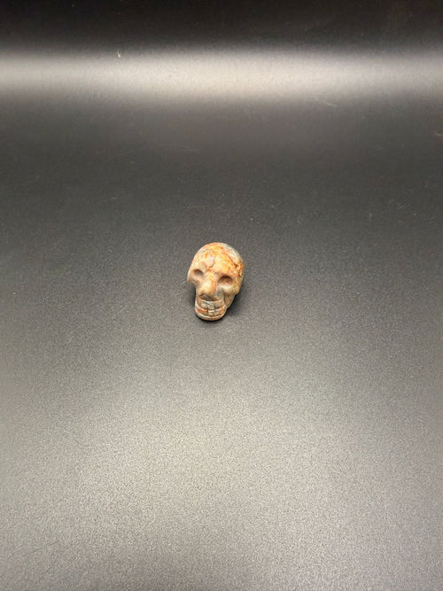Bloodstone Jasper Mini Skull | Strength & Detoxification | Crystals UK