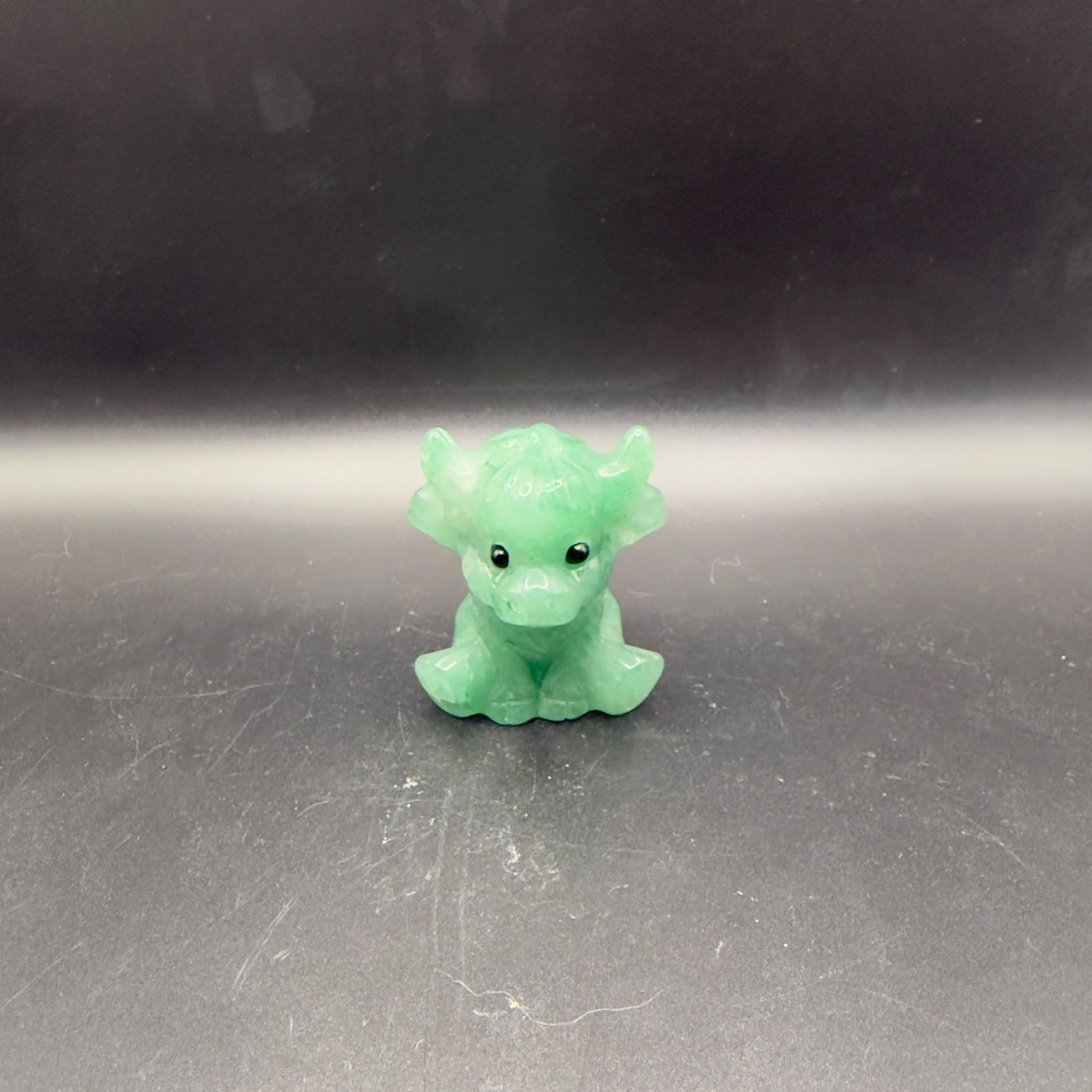 Green Aventurine Cow | Abundance & Prosperity | Crystals UK