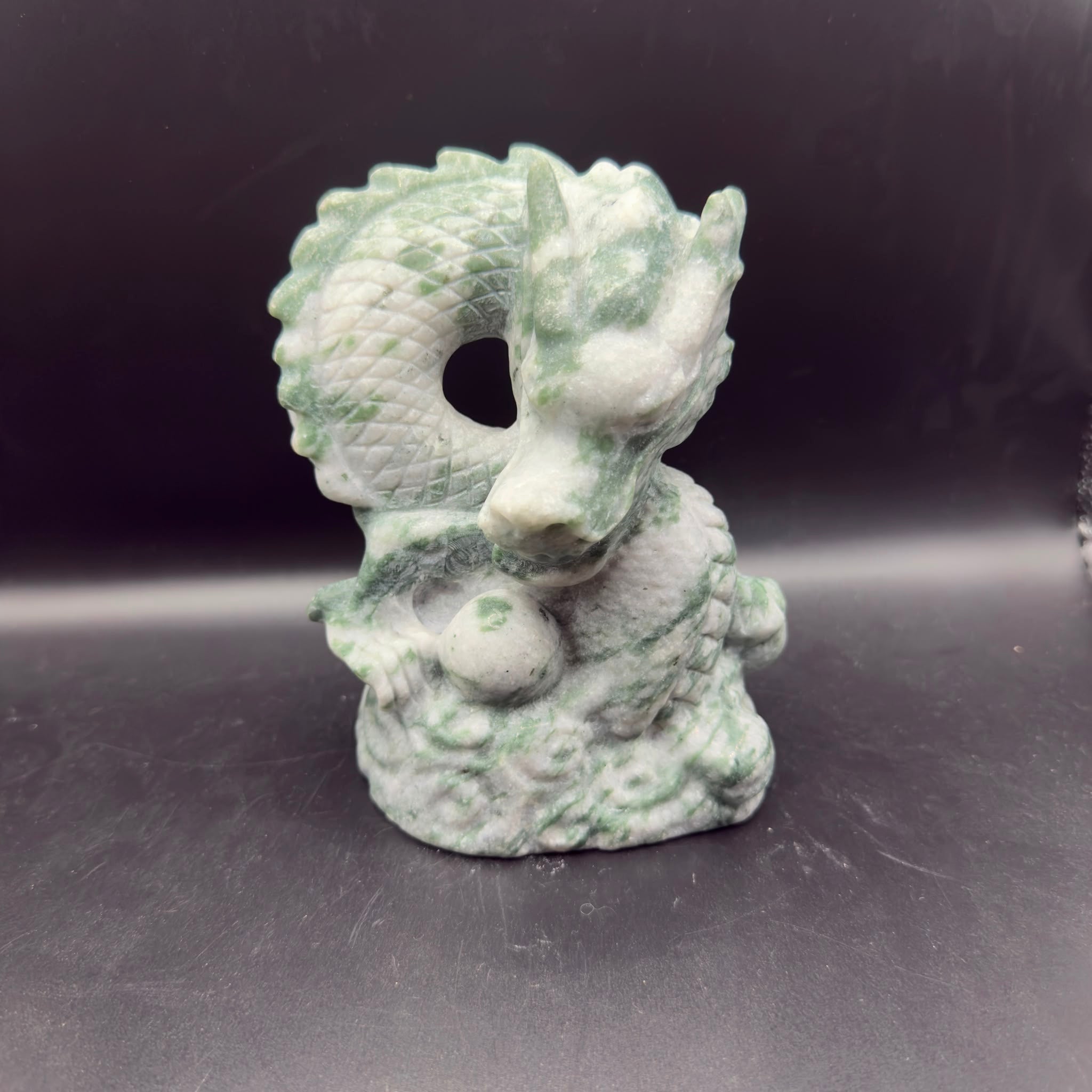 Green Jade Dragon (E)| Prosperity | Crystals UK