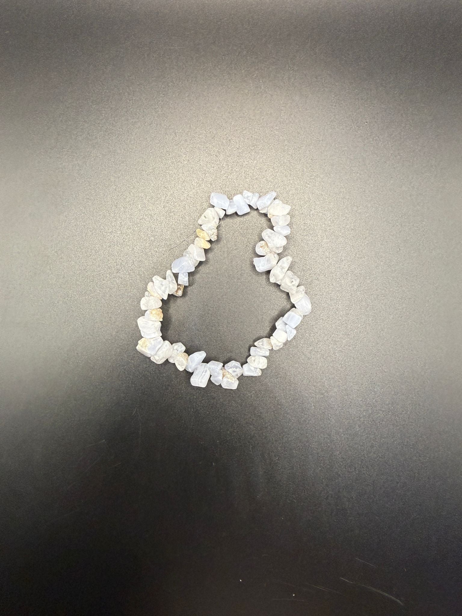 Blue Lace Agate Crystal Chip Bracelet