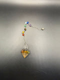 Tree of Life Chakra Crystal Chip Resin Pendulum | Crystals UK