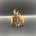 Chocolate Banded Calcite Heart Flame | Learning & Focus | Crystals UK
