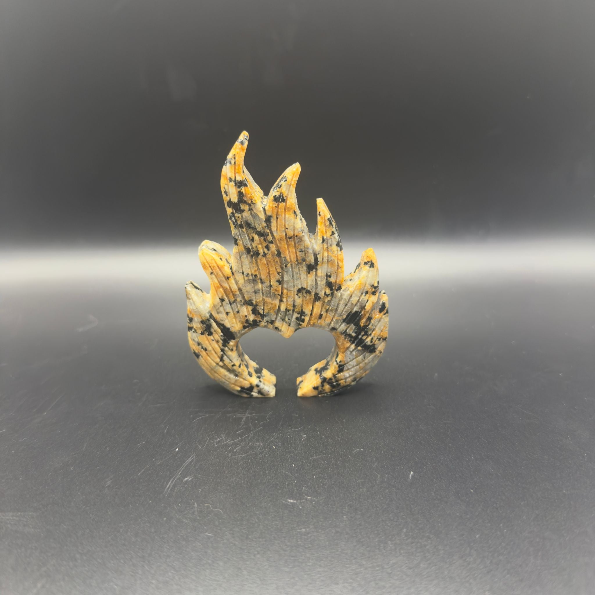 Bumblebee Jasper Heart Flame | Motivation & Joy | Crystals UK