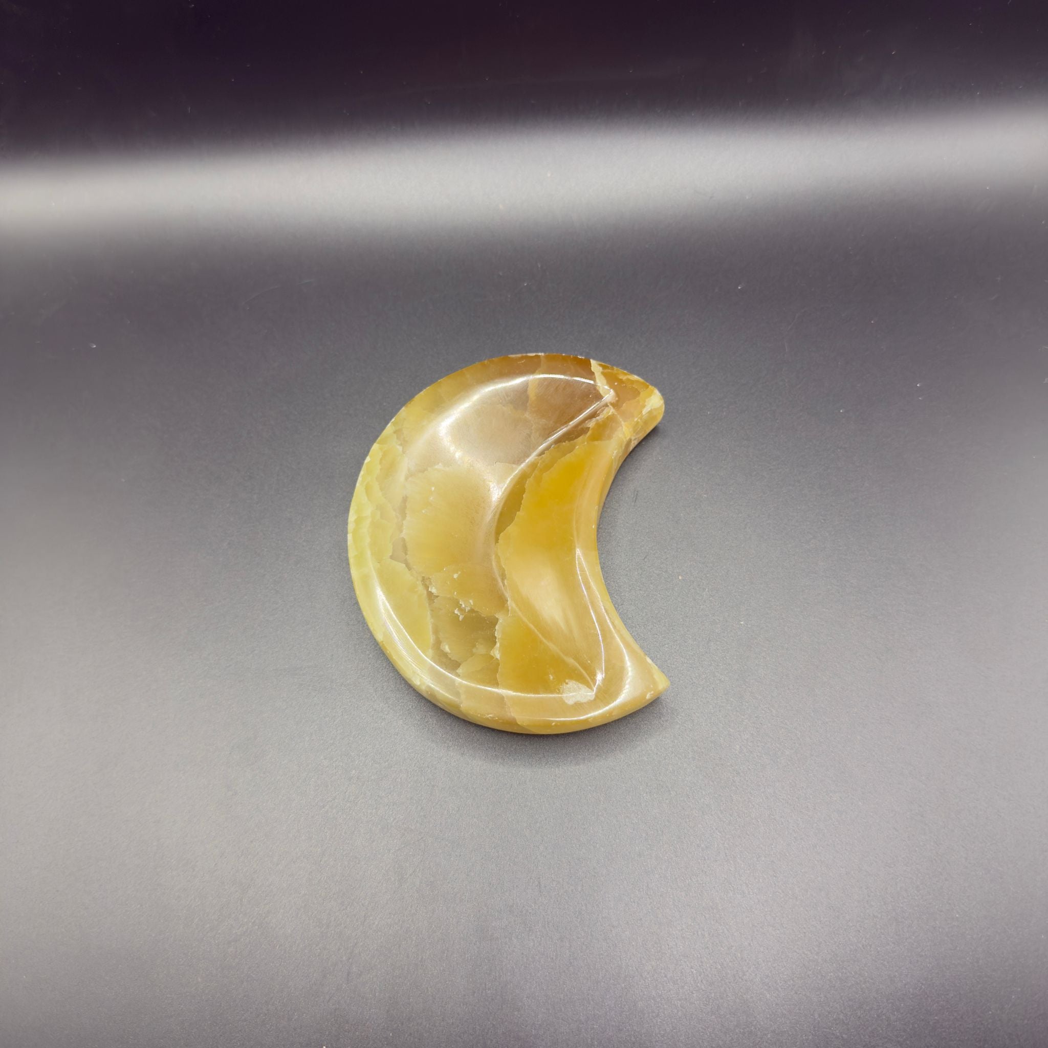 Lemon Calcite Moon (A)| Focus & Confidence | Crystals UK