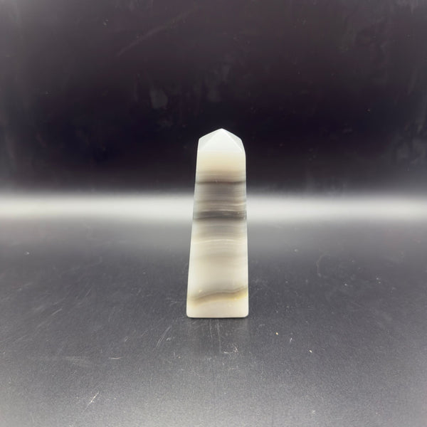 Black Banded Onyx Tower | Protection | Crystals UK