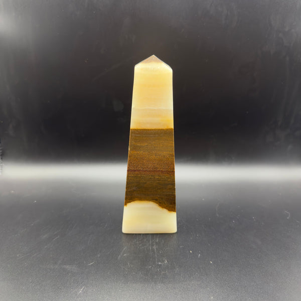 Green Banded Onyx Tower | Prosperity | Crystals UK