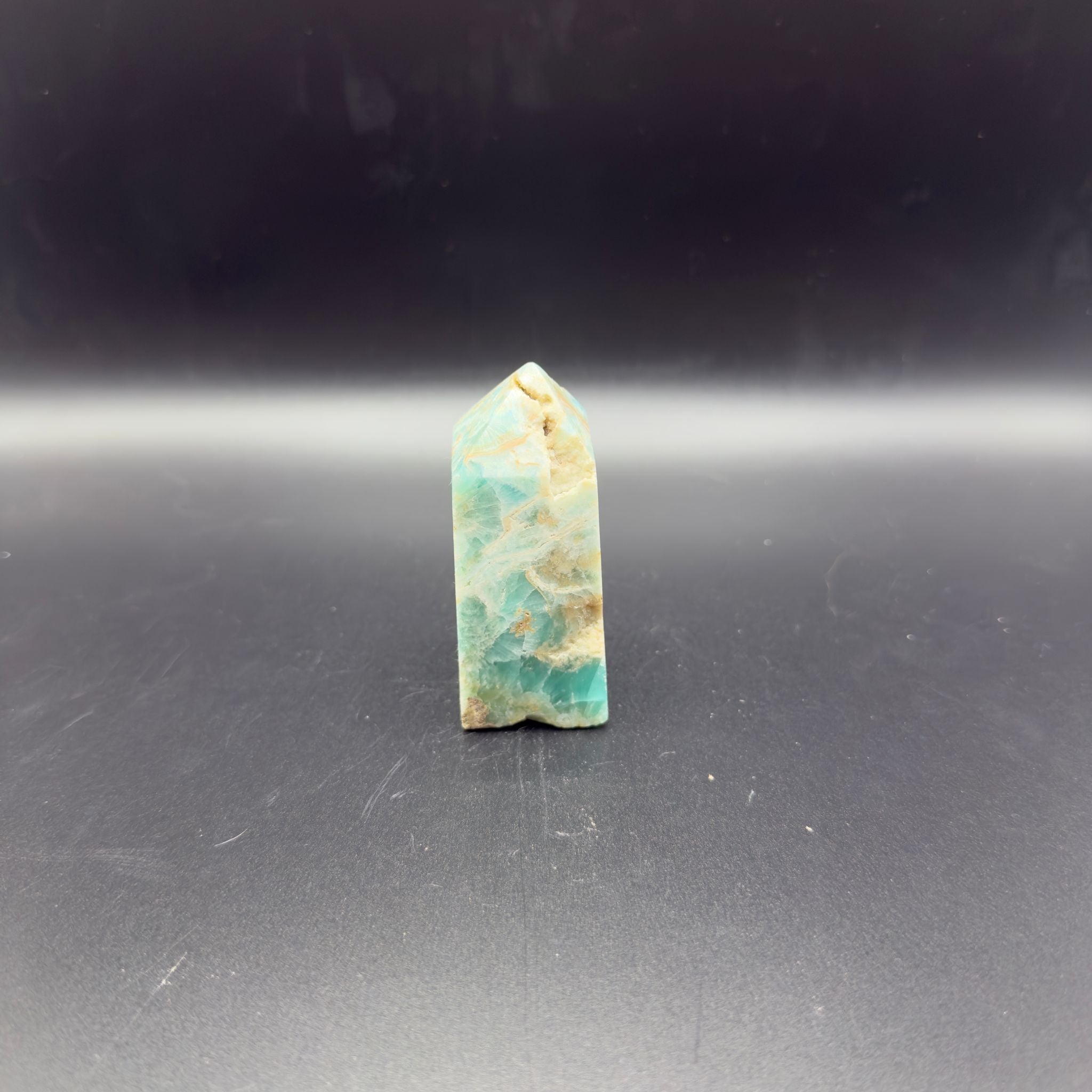 Blue Aragonite Tower (B)| Emotional Healing & Communication | Crystals UK