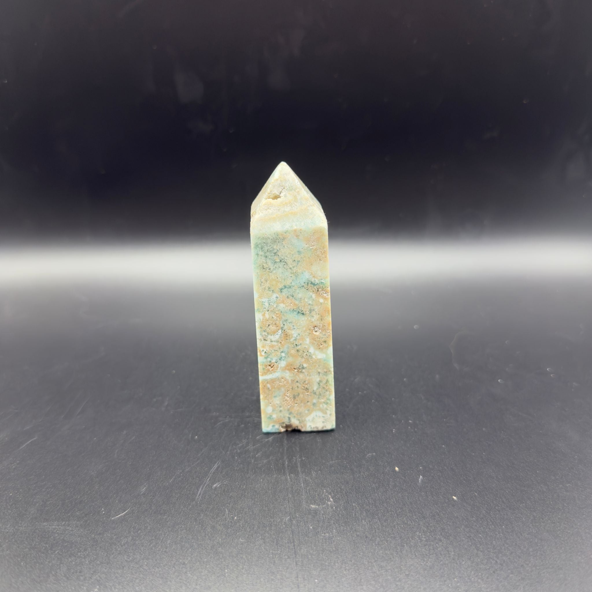 Blue Aragonite Tower (C)| Emotional Healing & Communication | Crystals UK