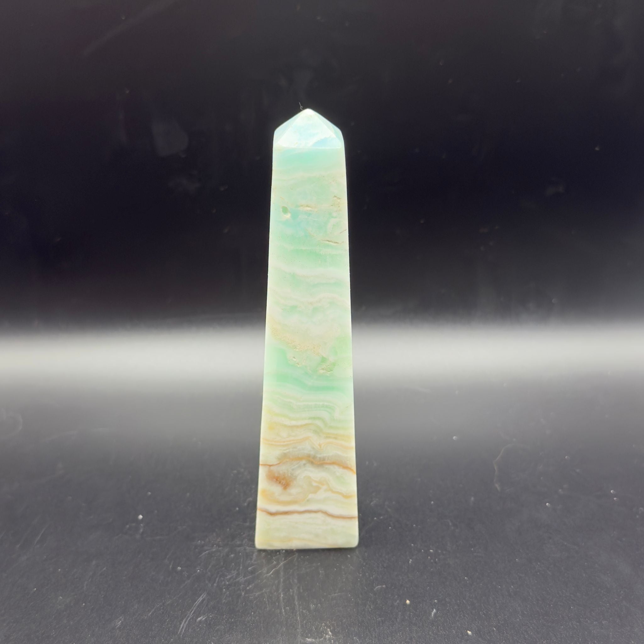 Blue Caribbean Calcite Tower (B)| Meditation | Crystals UK