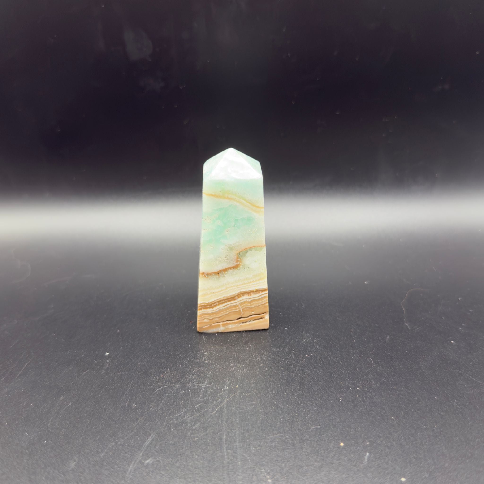 Blue Caribbean Calcite Tower (E)| Meditation | Crystals UK