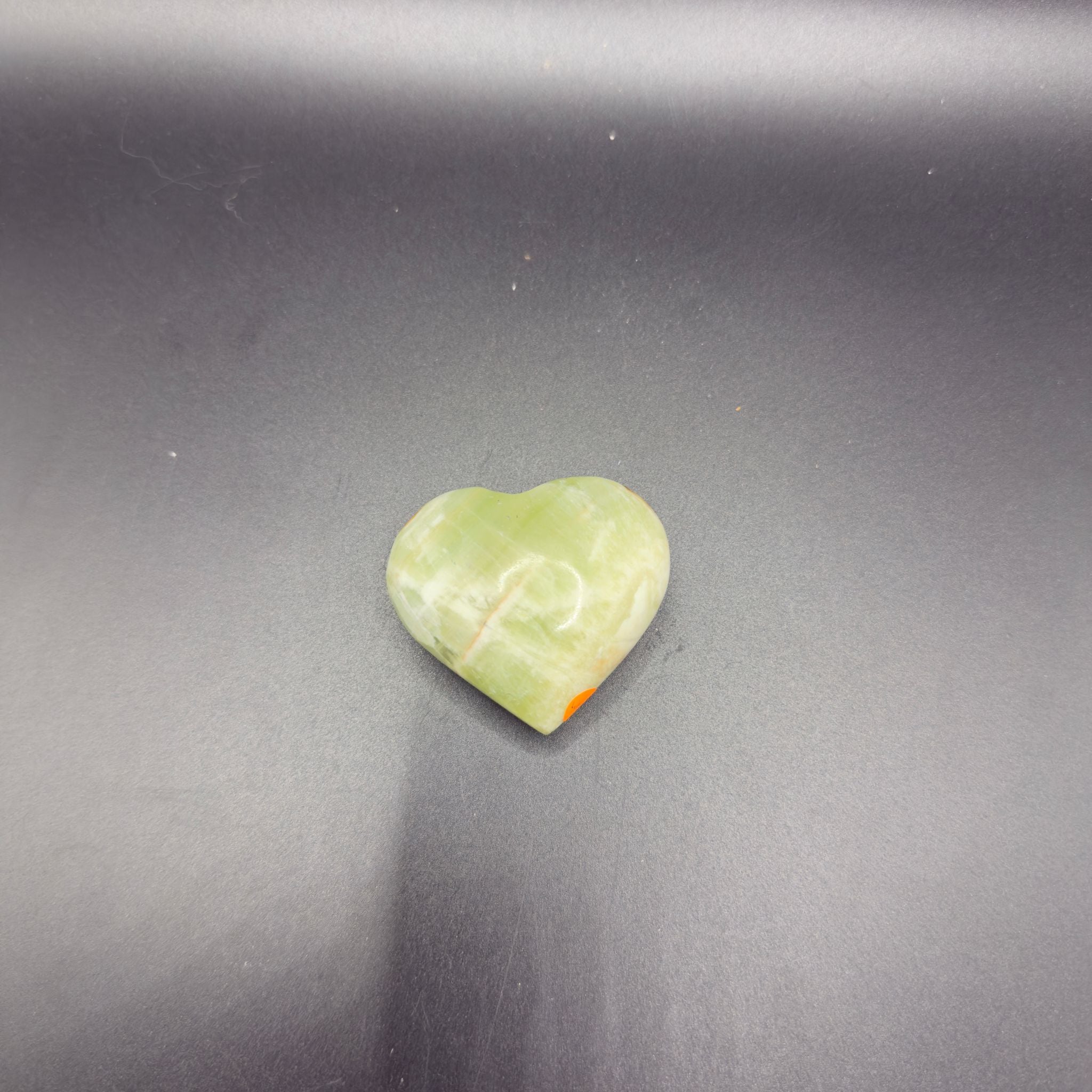 Kiwi Calcite Heart (A)| Emotional Cleansing | Crystals UK