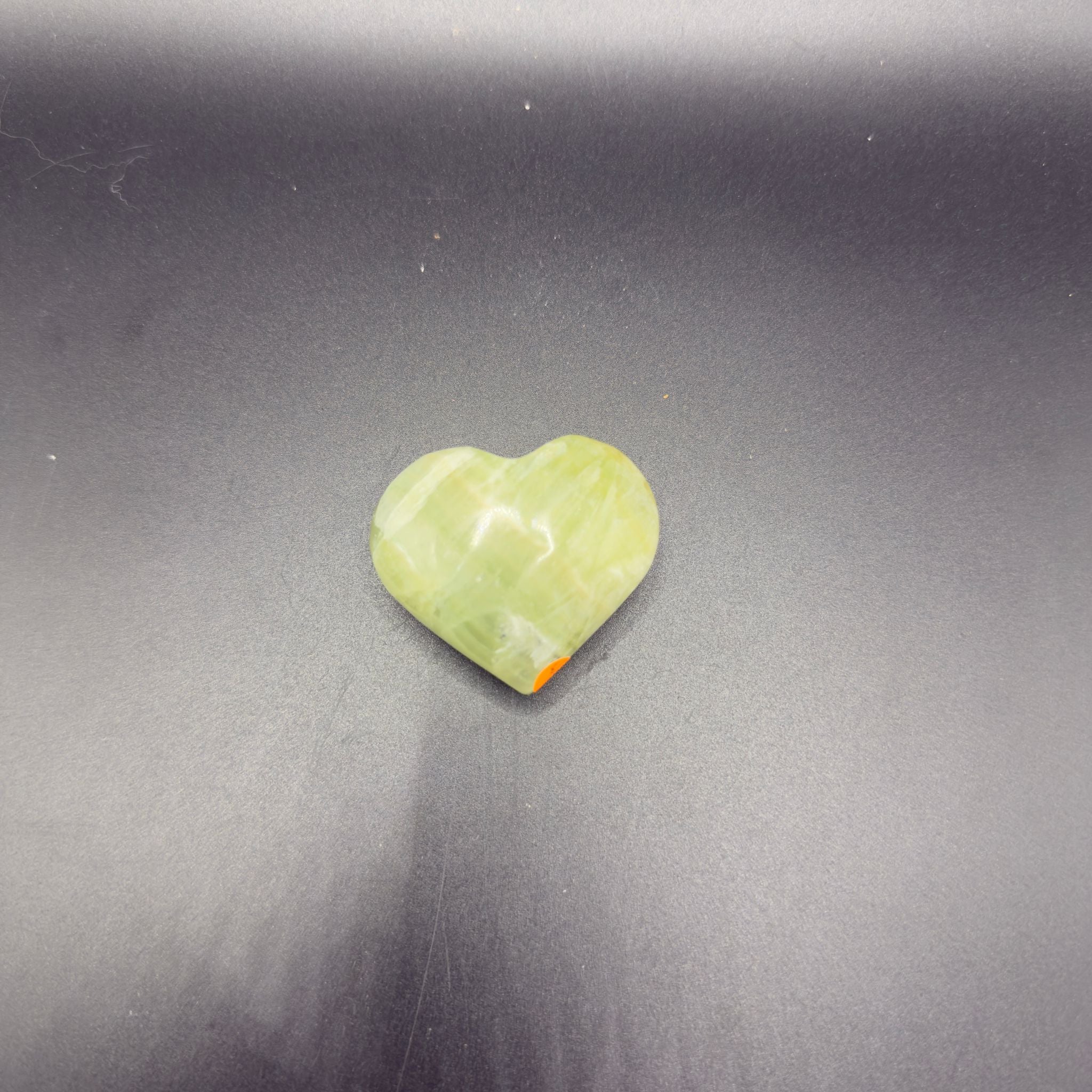 Kiwi Calcite Heart (B)| Emotional Cleansing | Crystals UK