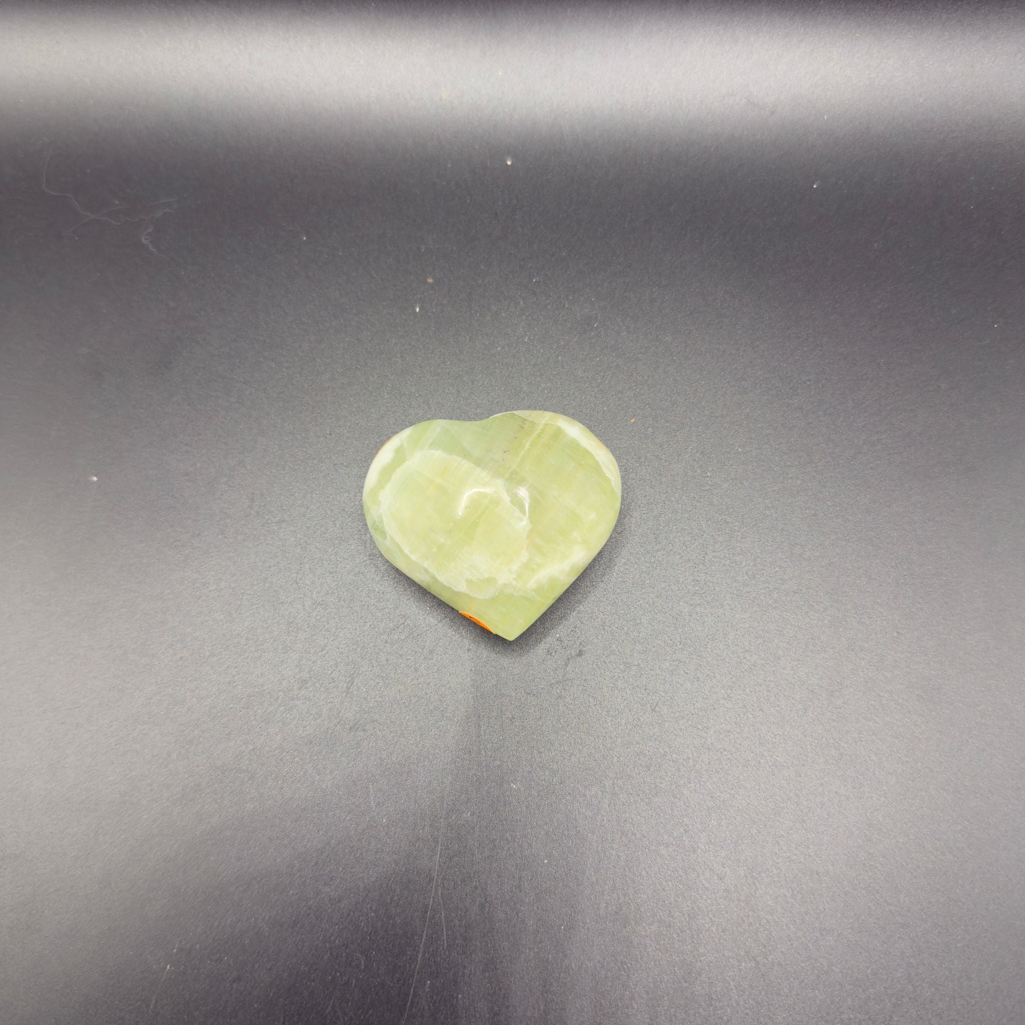 Kiwi Calcite Heart (D)| Emotional Cleansing | Crystals UK