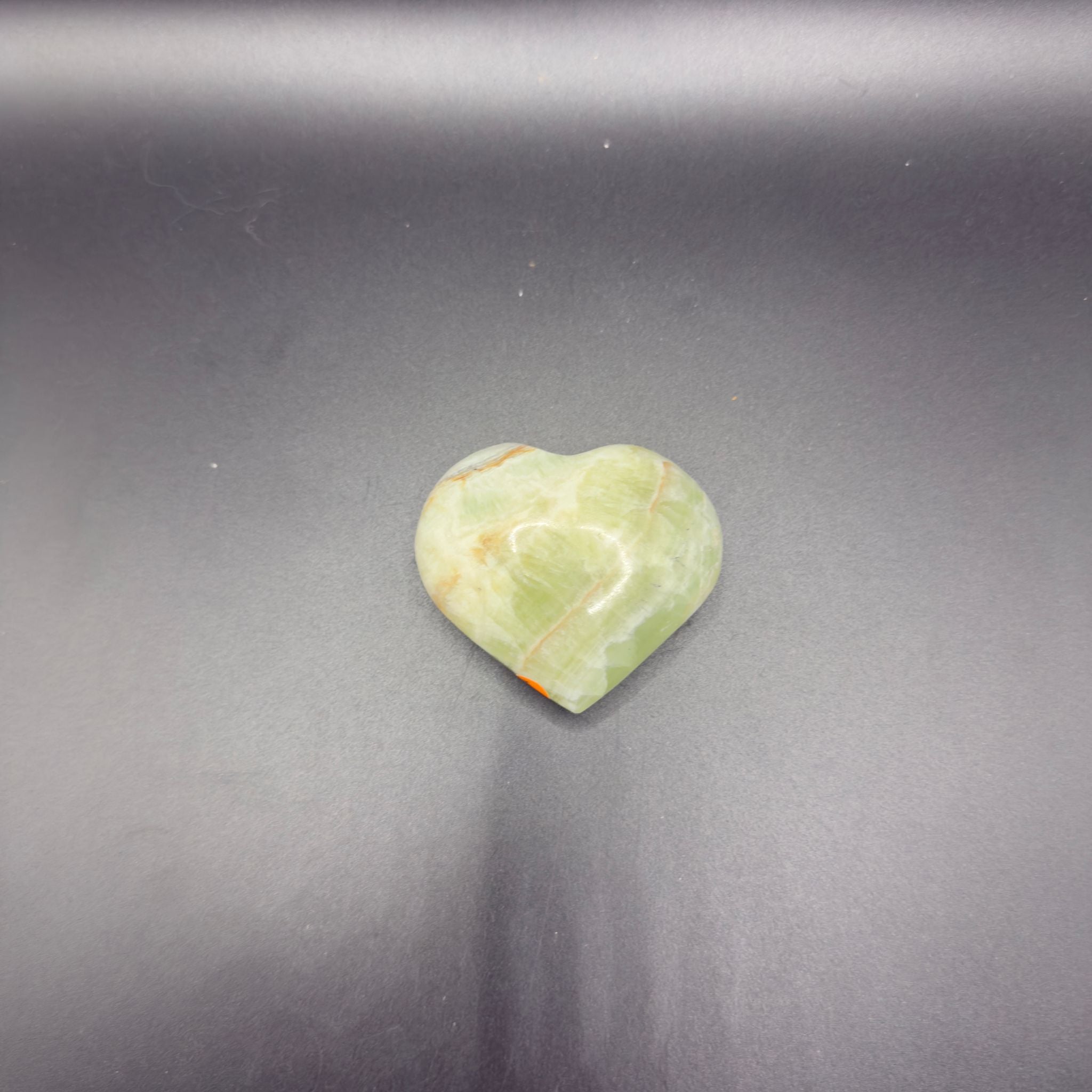 Kiwi Calcite Heart (H)| Emotional Cleansing | Crystals UK