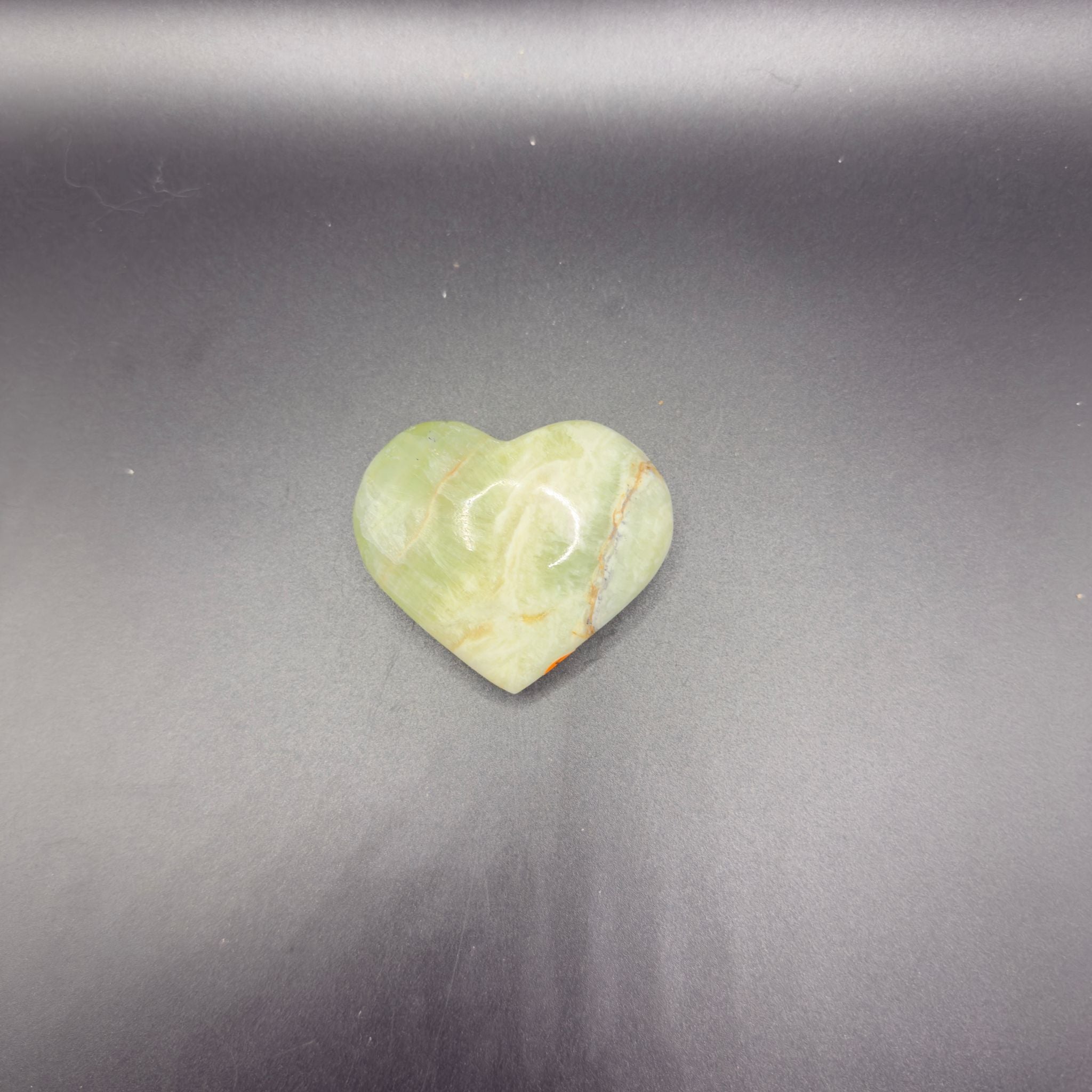 Kiwi Calcite Heart (I)| Emotional Cleansing | Crystals UK
