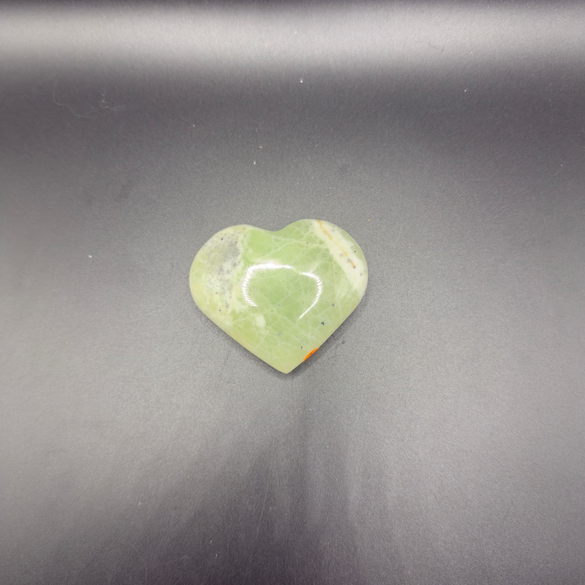 Kiwi Calcite Heart (J)| Emotional Cleansing | Crystals UK