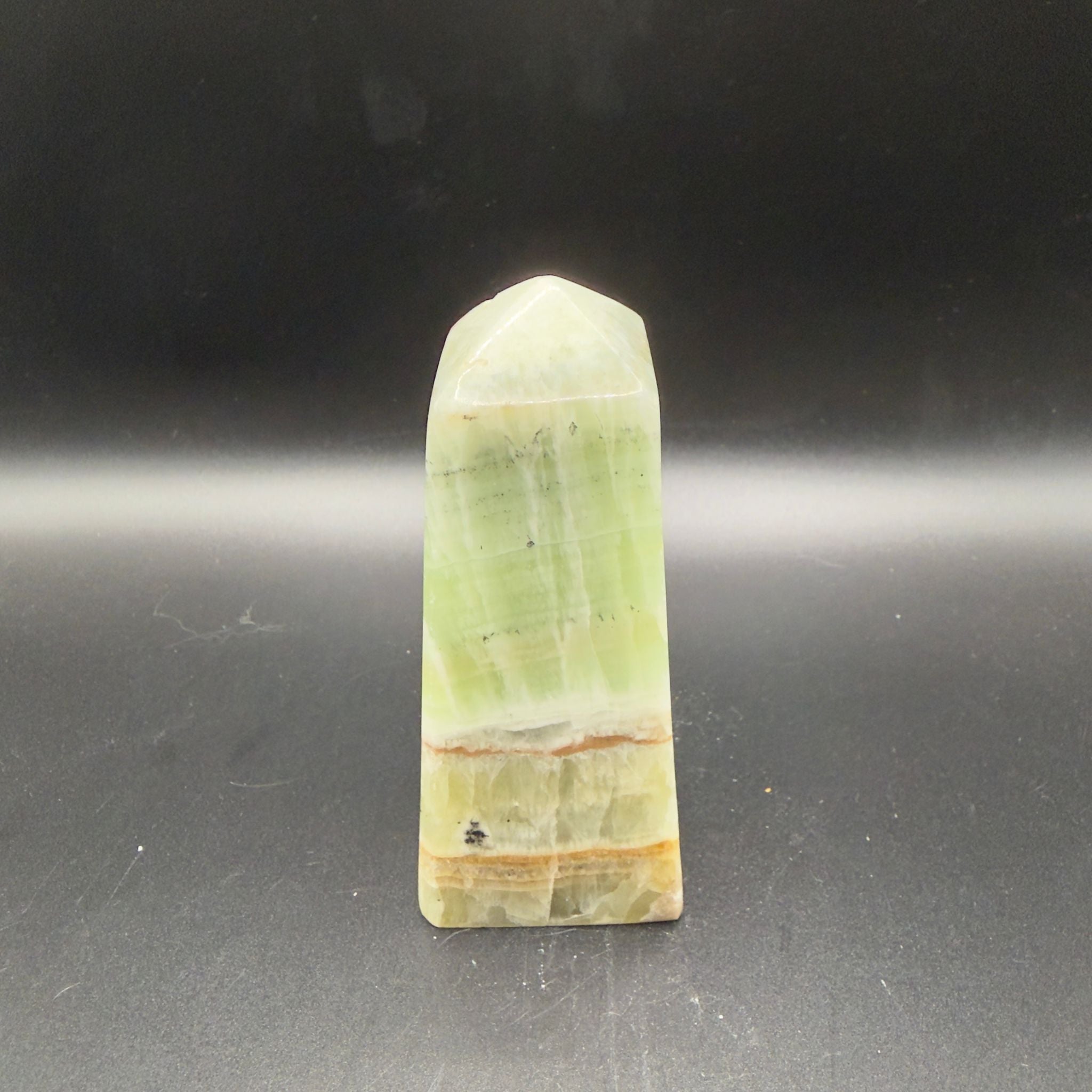 Kiwi Calcite Tower (B)| Emotional Cleansing | Crystals UK
