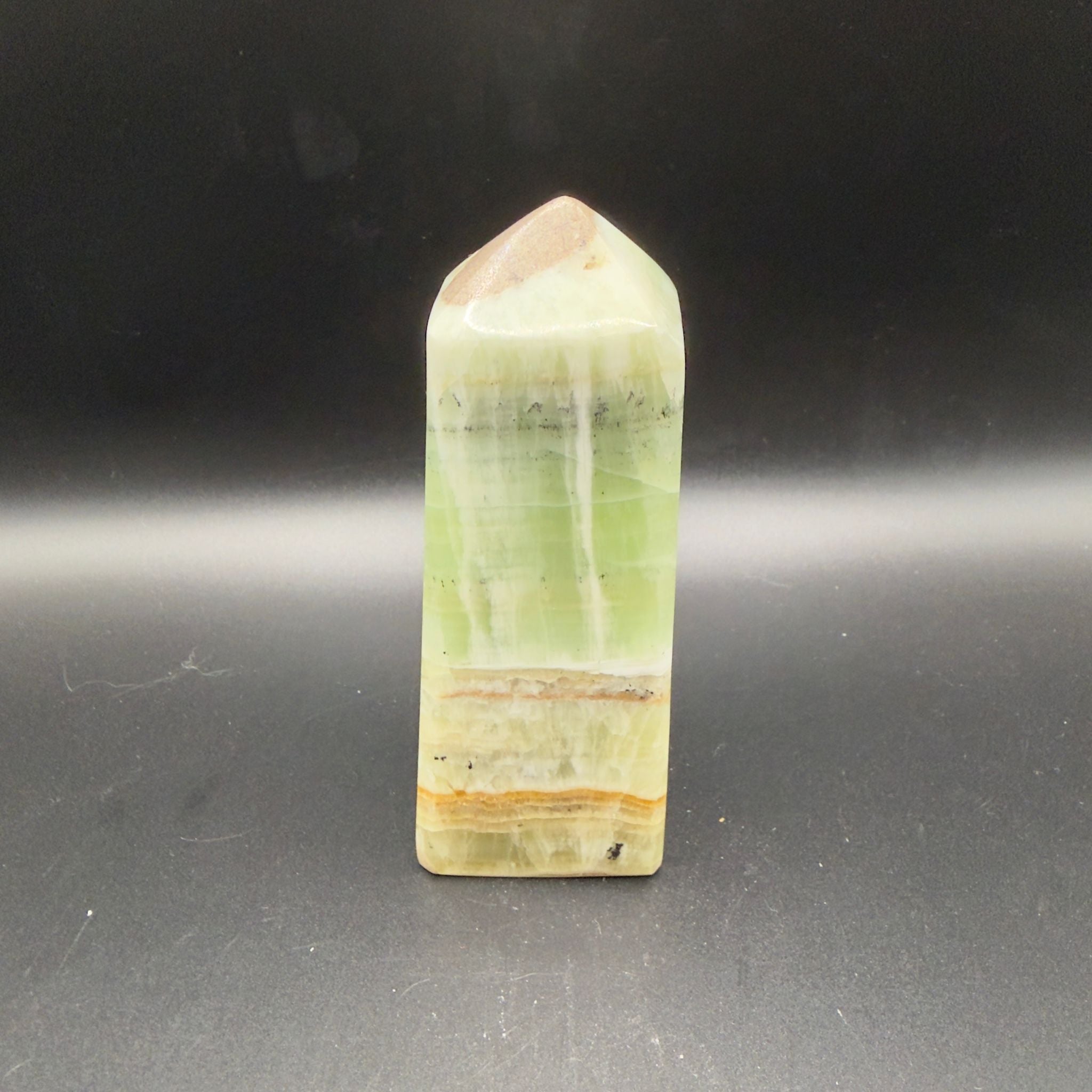 Kiwi Calcite Tower (D)| Emotional Cleansing | Crystals UK