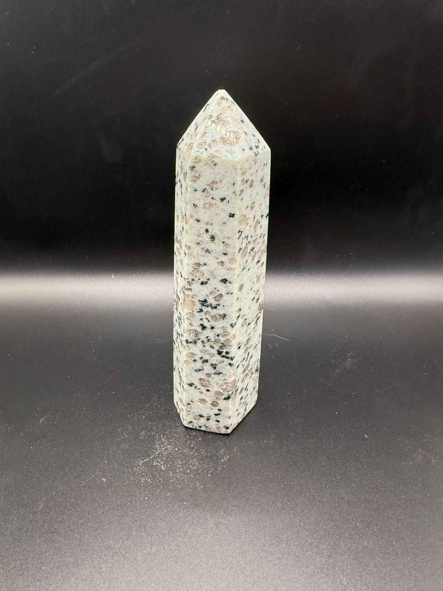 Kiwi Jasper Crystal Tower | Emotional Stability | Crystals UK