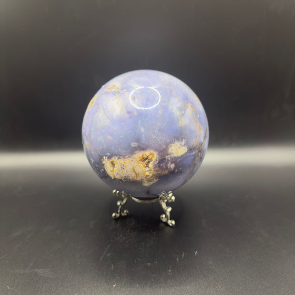 Large Blue Chalcedony Sphere | Communication | Crystals UK
