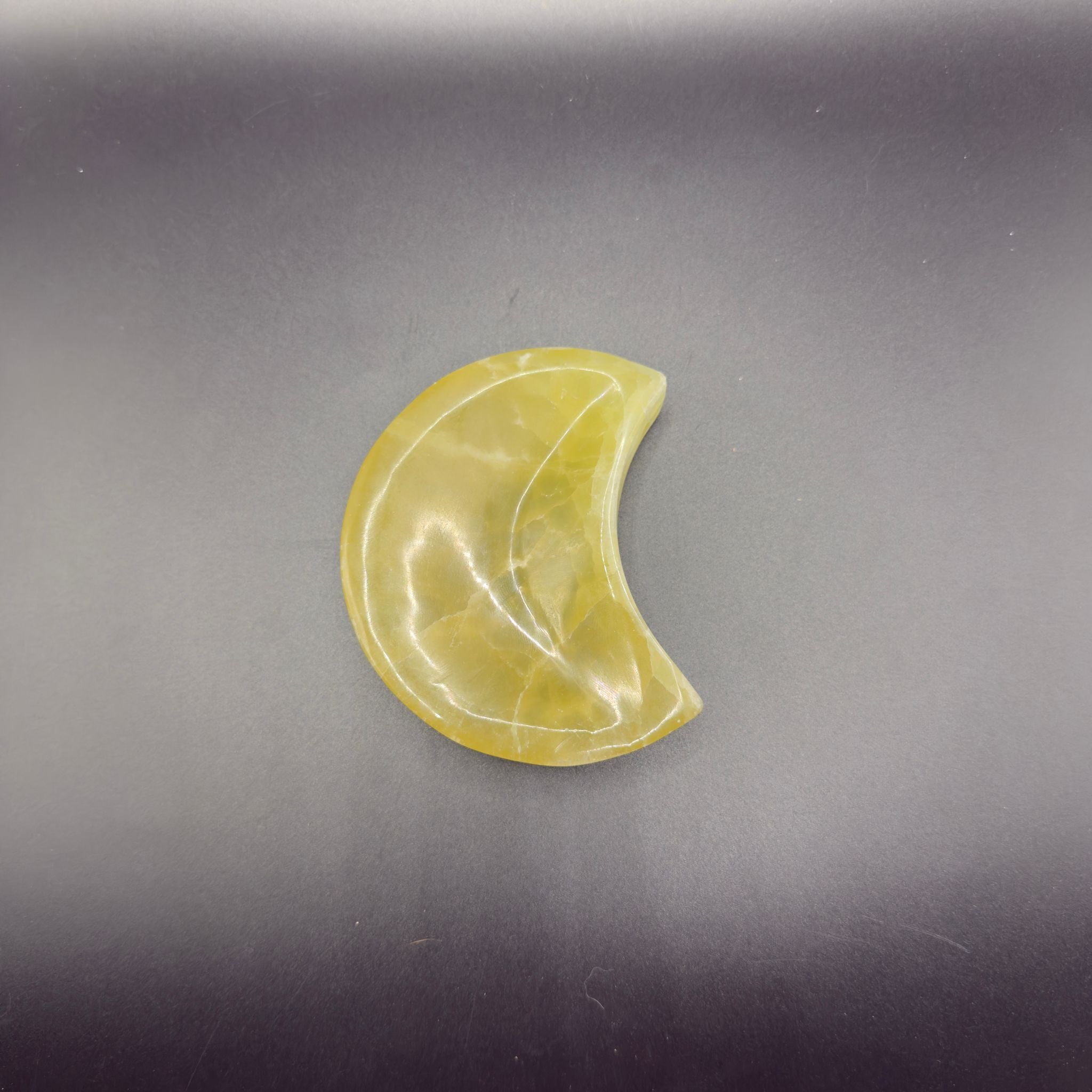 Lemon Calcite Moon (B)| Focus & Confidence | Crystals UK