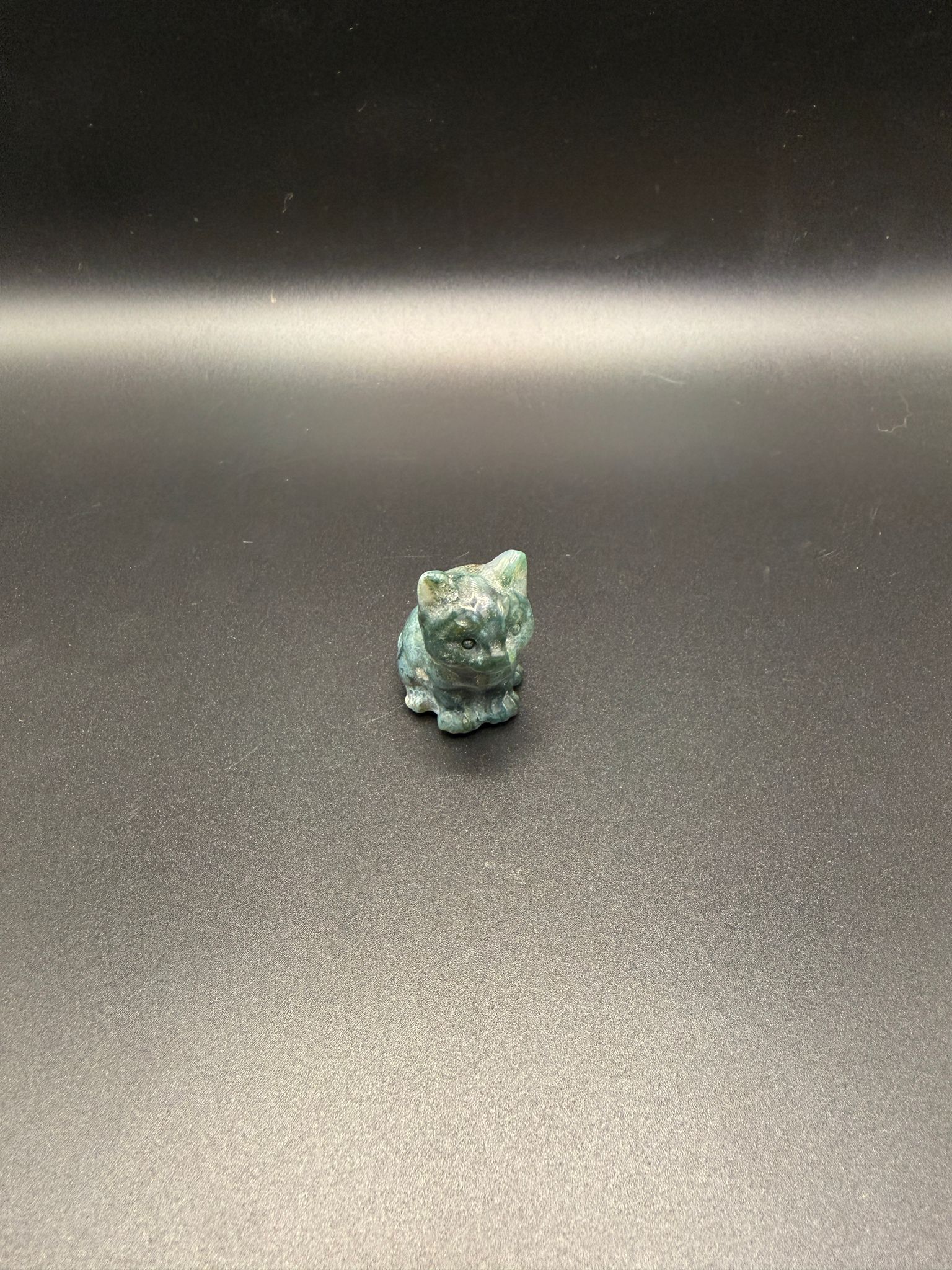 Moss Agate Mini Cat | Growth | Crystal UK