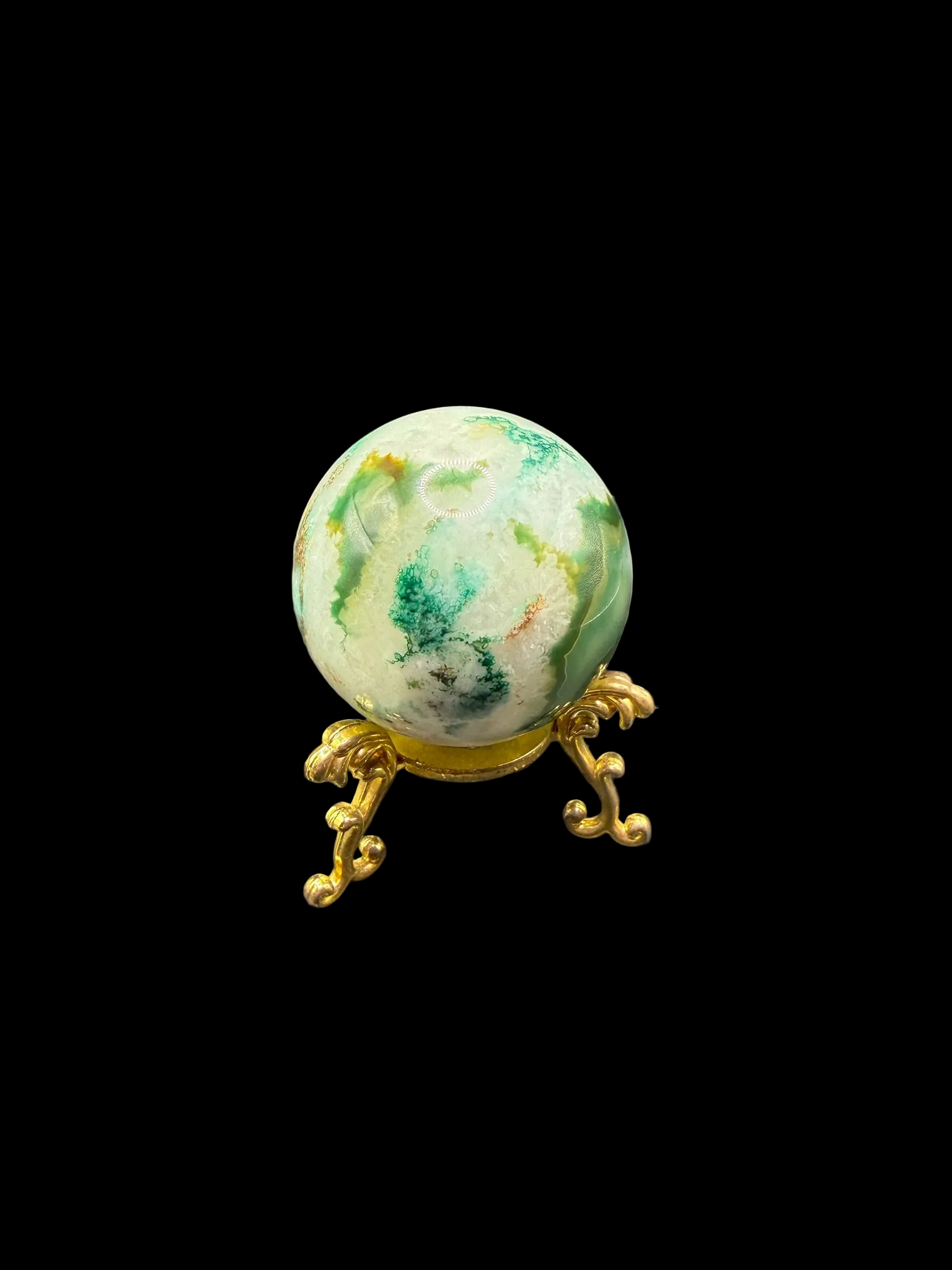 Moss Agate Sphere | Growth | Crystal UK