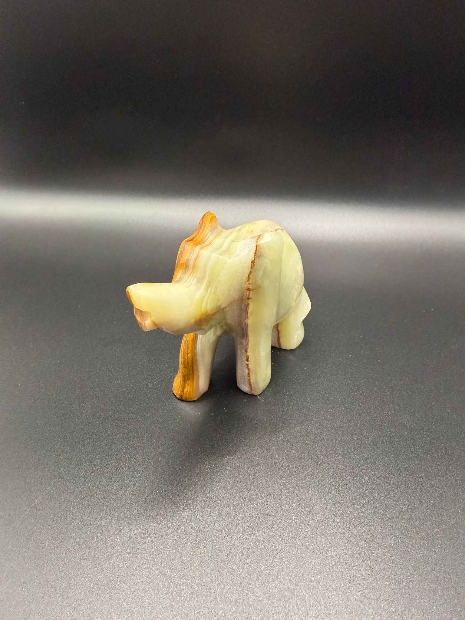 Onyx Elephant Carving | Emotional Strength & Stability | Crystals UK