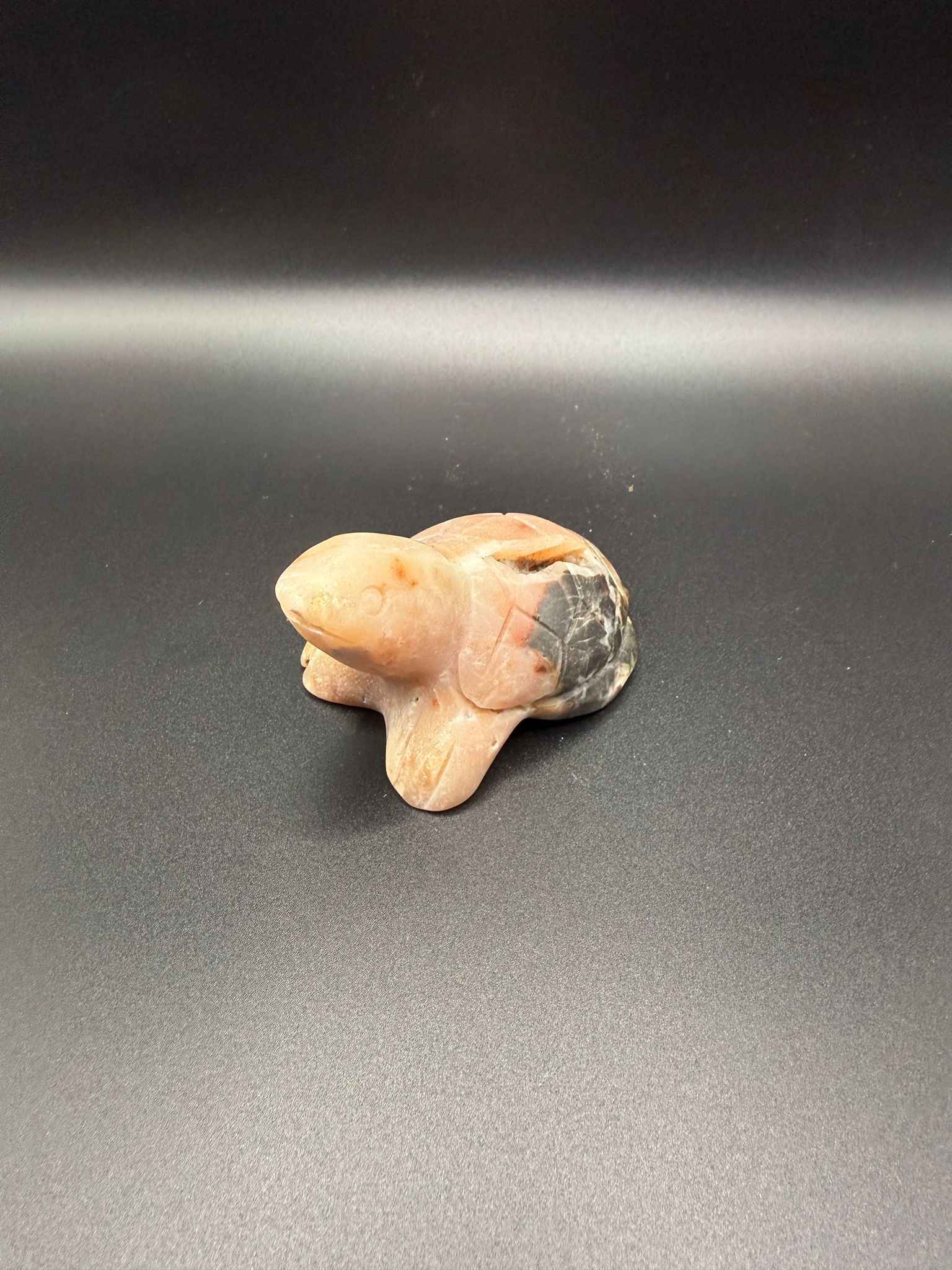 Pink Rhodonite Turtle Carving | Forgiveness & Compassion | Crystals UK
