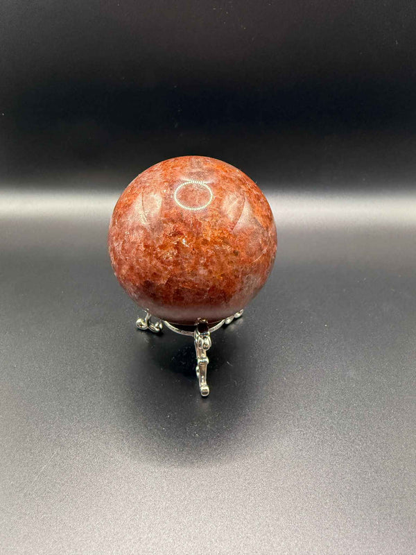 Red Hematoid Quartz Sphere | Grounding & Emotional Stability | Crystals UK