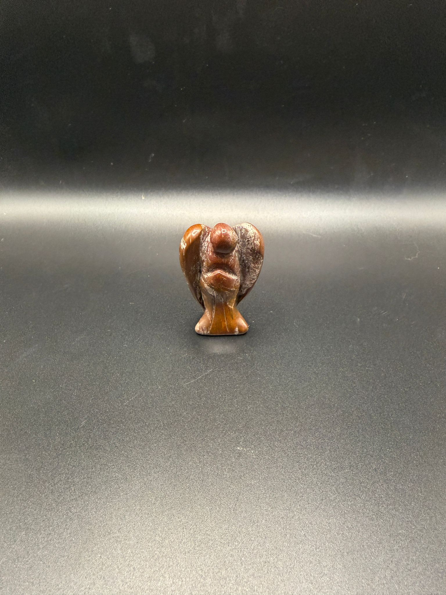 Red Jasper Mini Angel Carving | Grounding & Empowerment | Crystals UK