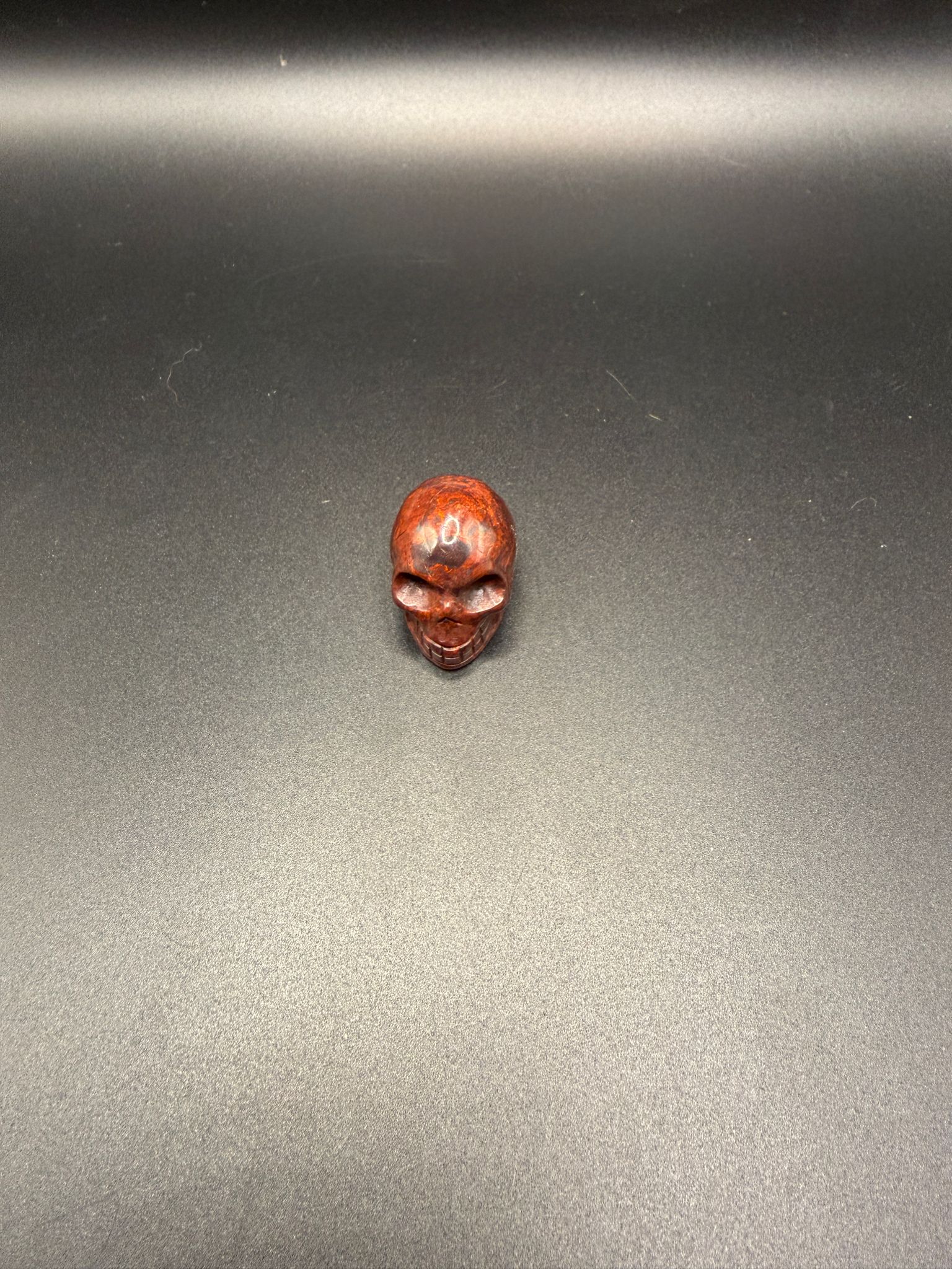 Red Jasper Mini Skull Carving | Grounding & Empowerment | Crystals UK