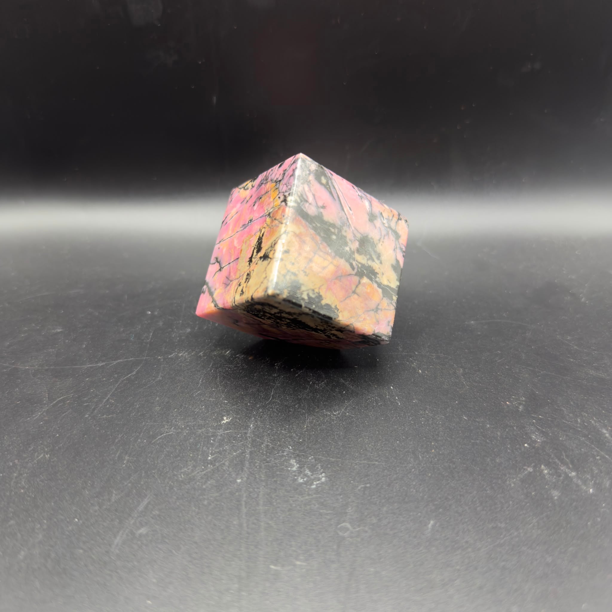 Rhodonite Self Stand-able Cubes | Emotional Healing & Self-Love | Crystals UK
