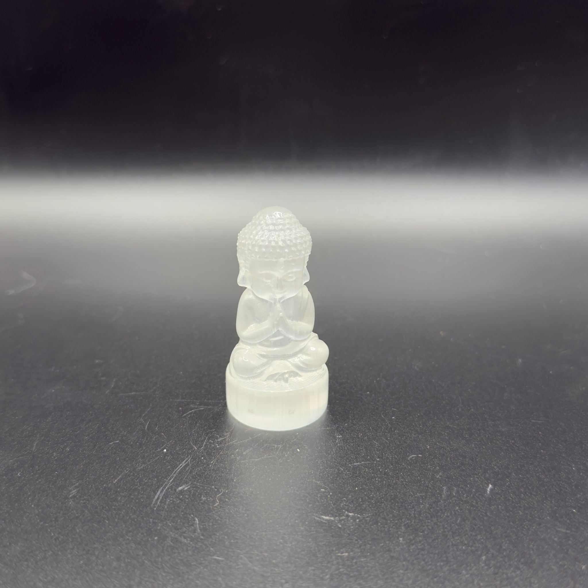 Selenite Buddha (B) | Spiritual Clarity & Cleansing | Crystals UK