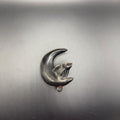 Silver Sheen Obsidian Crow on a Moon | Self-Reflection & Protection | Crystals UK